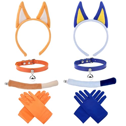 Mprocen Blaue Hundeohren-Haarbänder, Hundeohren-Haarband, Tierhaarband, Welpen, Cosplay, Kostüm, Zubehör, Weltbuchtag, Halloween, Geburtstagsgeschenk für Kinder, 8 Stück Mprocen Blaue Hundeohren-Haarbänder, Hundeohren-Haarband, Tierhaarband, Welpen, Cosplay, Kostüm, Zubehör, Weltbuchtag, Halloween, Geburtstagsgeschenk für Kinder, 8 Stück von Mprocen