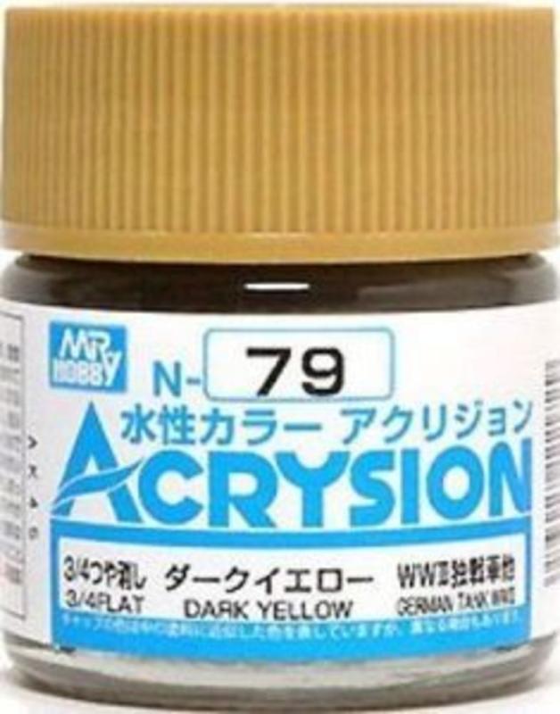 Acrysion (10 ml) Dark Yellow von Mr Hobby - Gunze