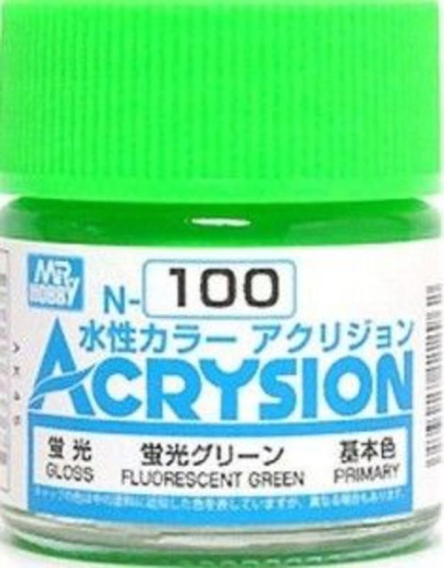 Acrysion (10 ml) Fluorescent Green von Mr Hobby - Gunze
