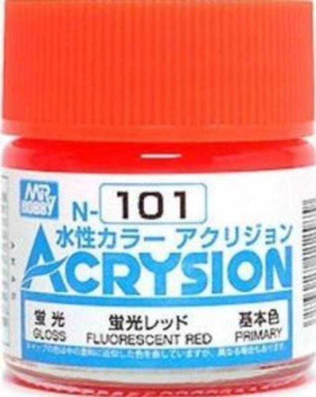 Acrysion (10 ml) Fluorescent Red von Mr Hobby - Gunze