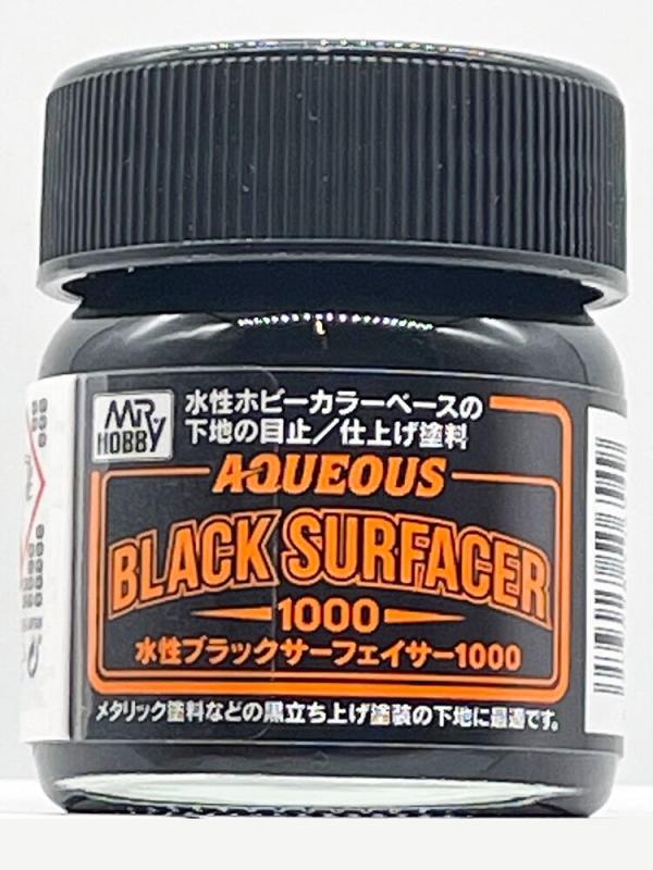 Aqueous Black Surfacer 1000 (Jar Type) von Mr Hobby - Gunze