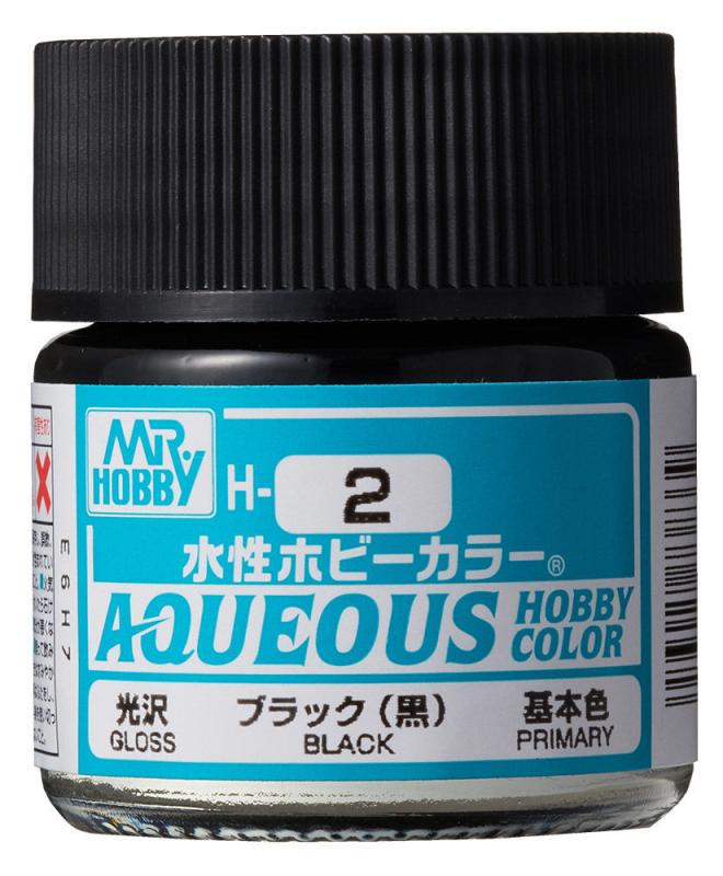 Aqueous Hobby Colors (10 ml) Black von Mr Hobby - Gunze