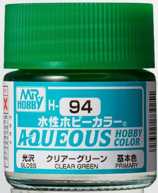 Aqueous Hobby Colors (10 ml) Clear Green von Mr. Hobby - Gunze