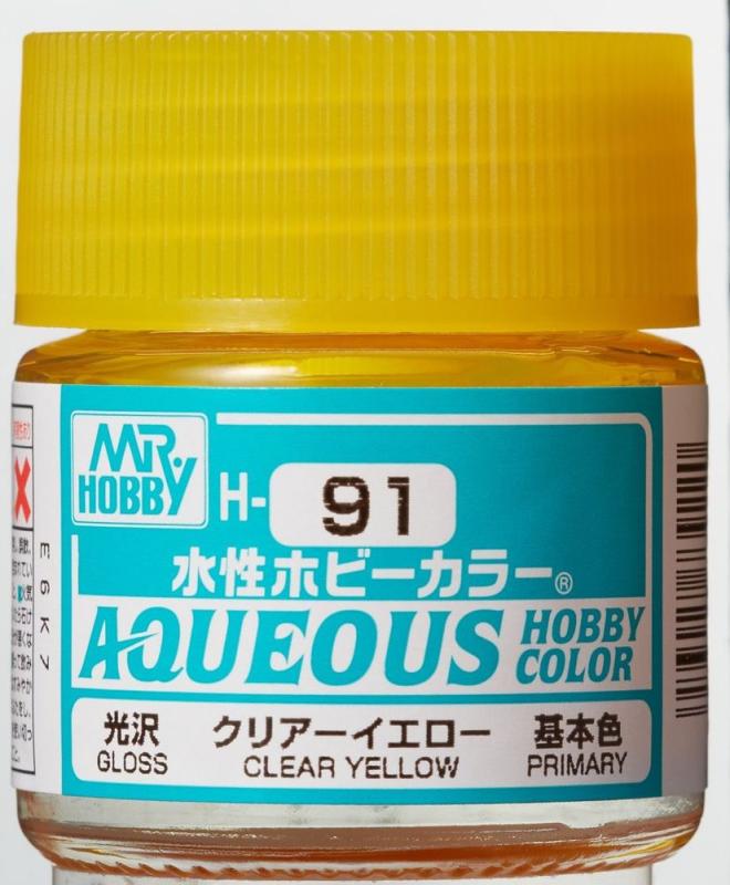 Aqueous Hobby Colors (10 ml) Clear Yellow von Mr Hobby - Gunze
