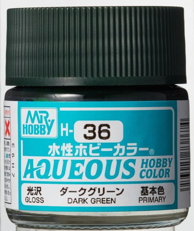Aqueous Hobby Colors (10 ml) Dark Green von Mr Hobby - Gunze