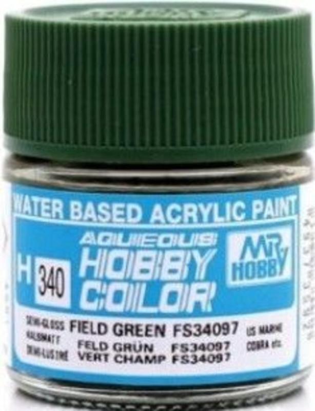 Aqueous Hobby Colors (10 ml) Field Green FS34097 von Mr Hobby - Gunze