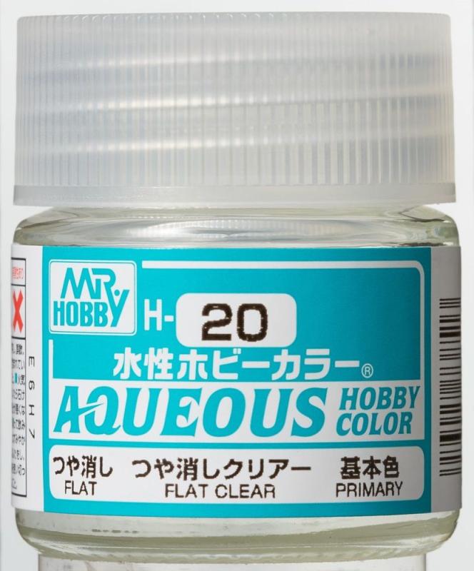 Aqueous Hobby Colors (10 ml) Flat Clear von Mr. Hobby - Gunze