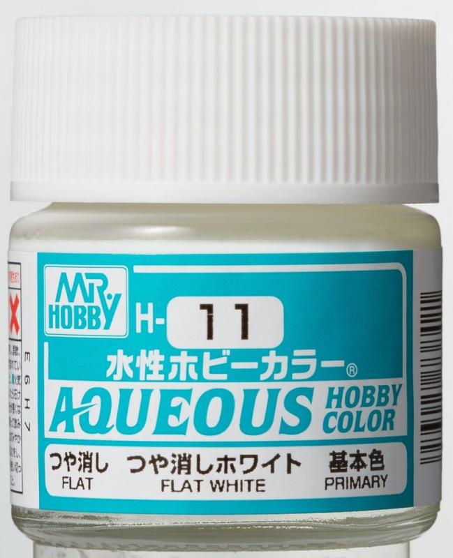 Aqueous Hobby Colors (10 ml) Flat White von Mr Hobby - Gunze