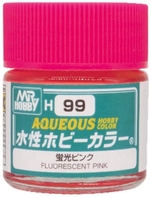 Aqueous Hobby Colors  (10 ml) Fluorescent Pink von Mr Hobby - Gunze