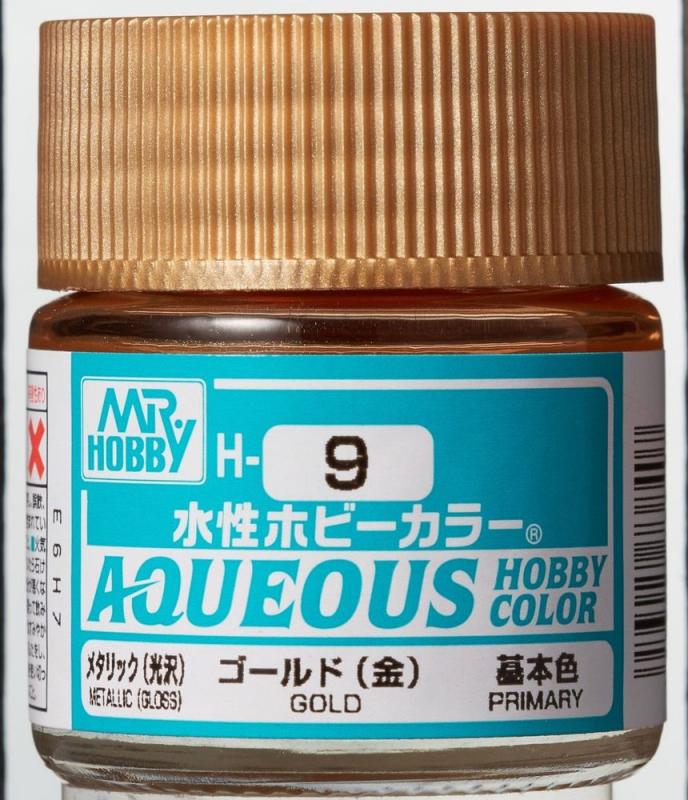 Aqueous Hobby Colors (10 ml) Gold von Mr Hobby - Gunze