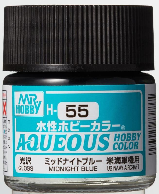 Aqueous Hobby Colors (10 ml) Midnight Blue von Mr Hobby - Gunze