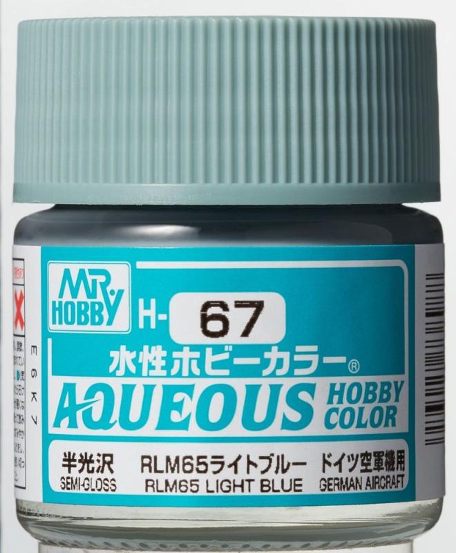Aqueous Hobby Colors (10 ml) RLM65 Light Blue von Mr Hobby - Gunze