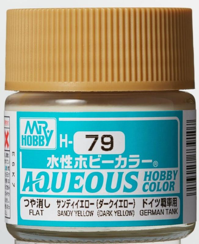 Aqueous Hobby Colors (10 ml) Sandy Yellow (Dark Yellow) von Mr Hobby - Gunze
