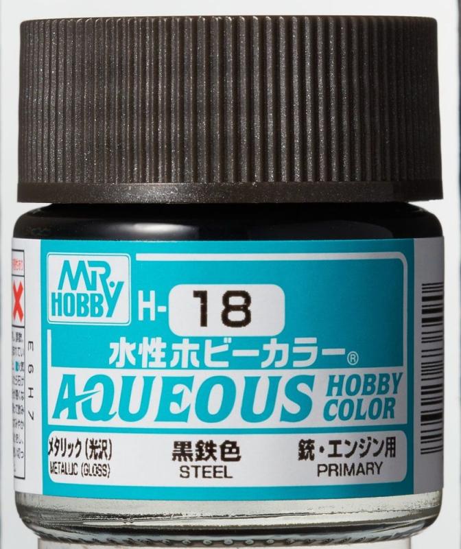 Aqueous Hobby Colors (10 ml) Steel von Mr Hobby - Gunze