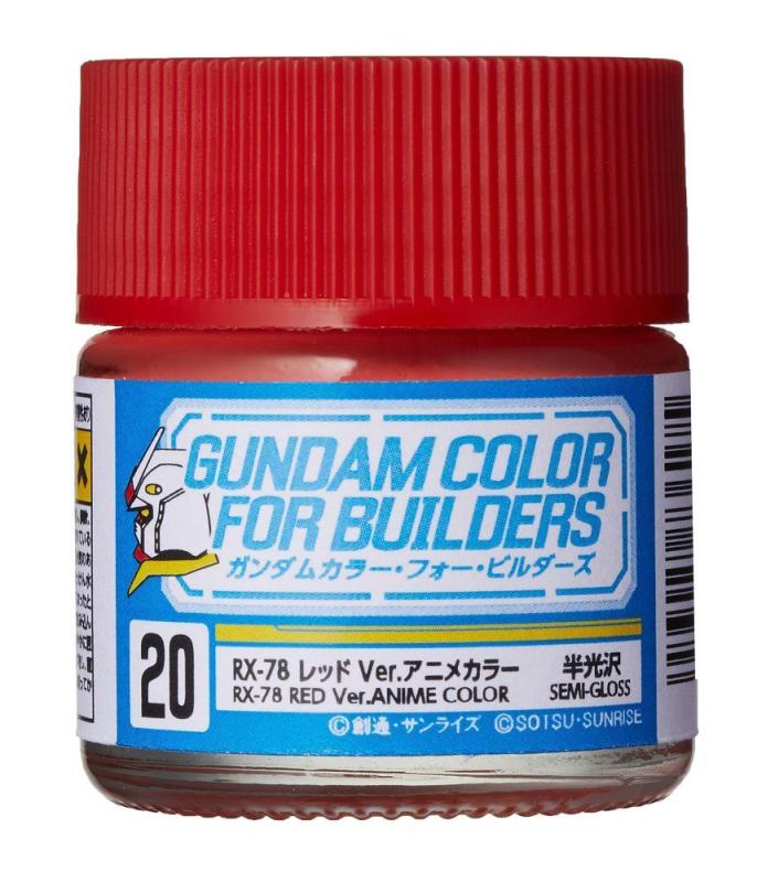 Gundam Color For Builders (10ml) RX-78 RED Ver. von Mr Hobby - Gunze