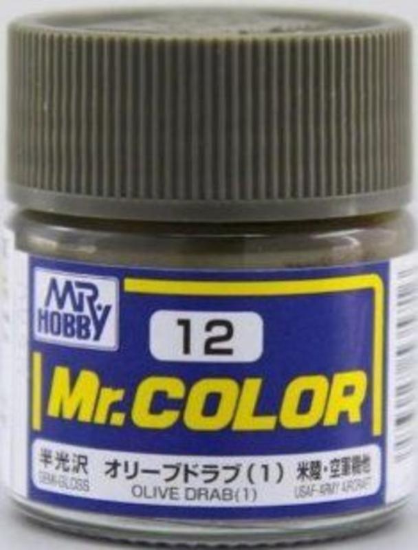 Mr. Color (10 ml) Olive Drab (1) von Mr Hobby - Gunze
