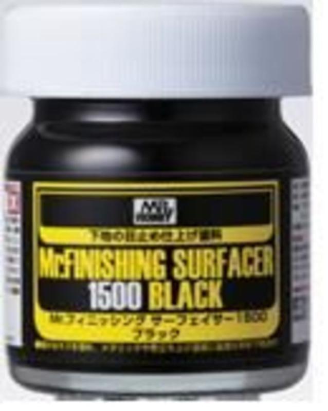 Mr. Finishing Surfacer 1500 Black (40 ml) von Mr. Hobby - Gunze