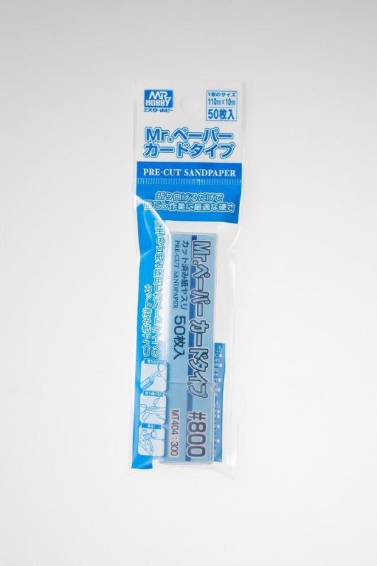 Mr. Paper Card Type Sand Paper #800 (50 pcs) von Mr Hobby - Gunze