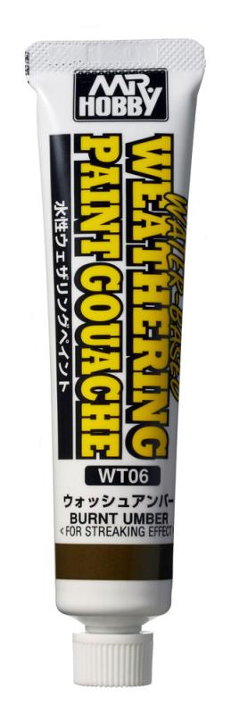 WATER-BASED WEATHERING PAINT GOUACHE BURNT UMBER von Mr Hobby - Gunze