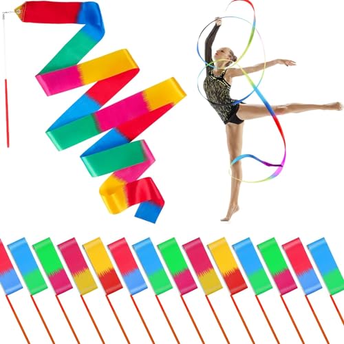 Mr Rex 10 Stück Mehrfarbig Gymnastikband Tanzband Schwungband mit Stab Kinder Mädchen, Karneval Zirkus Spielzeug für Kinder Draußen Geschenke Kindergeburtstag Mitgebsel Mr Rex 10 Stück Mehrfarbig Gymnastikband Tanzband Schwungband mit Stab Kinder Mädchen, Karneval Zirkus Spielzeug für Kinder Draußen Geschenke Kindergeburtstag Mitgebsel von Mr Rex