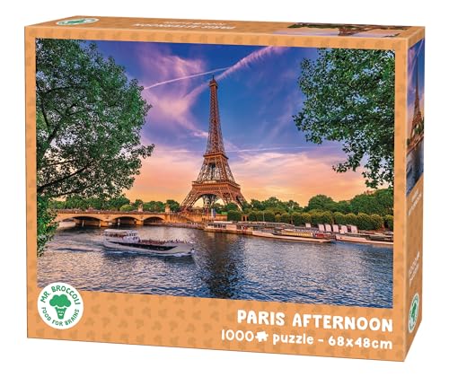 Mr. Broccoli Puzzle Nachmittag in Paris 1000 Teile - Eiffelturm an der Seine von Mr. Broccoli