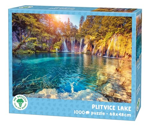 Mr. Broccoli Puzzle Plitvicer See 1000 Teile - Wasserfälle mit klarem Wasser - Plitvice Kroatien - 68 x 48 cm von Mr. Broccoli