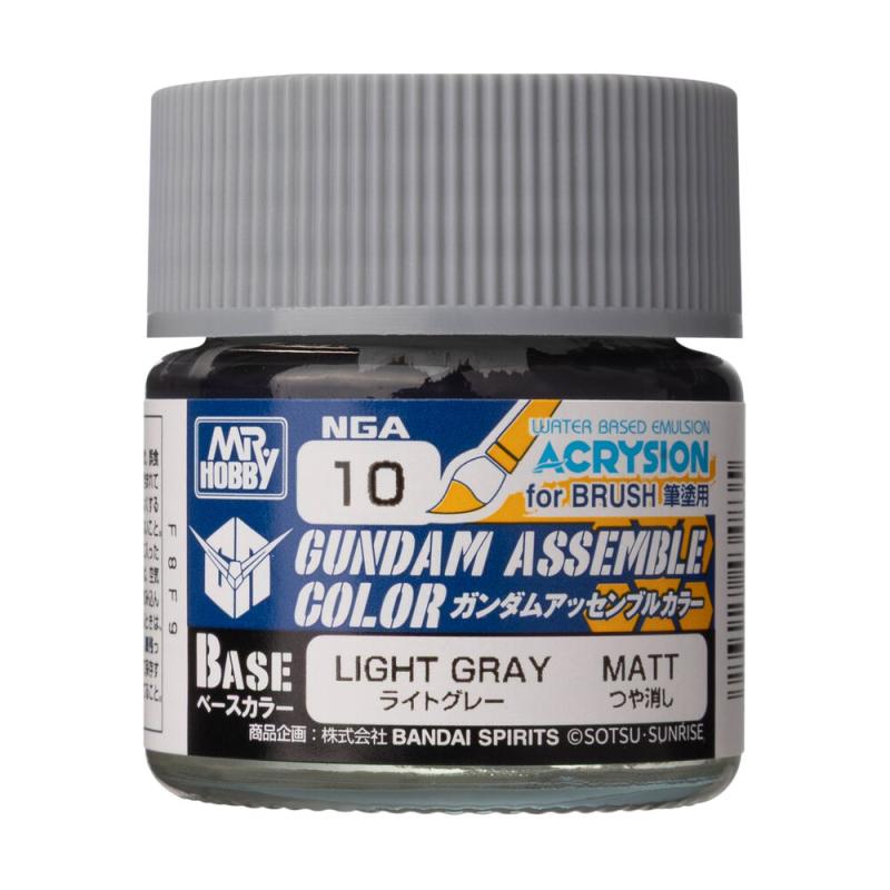 Acrysion Gundam Assemble Color (Base Color) (10 ml) Light Gray von Mr. Hobby - Gunze