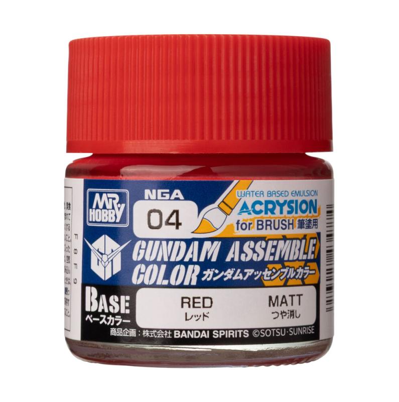 Acrysion Gundam Assemble Color (Base Color) (10 ml) Red von Mr. Hobby - Gunze