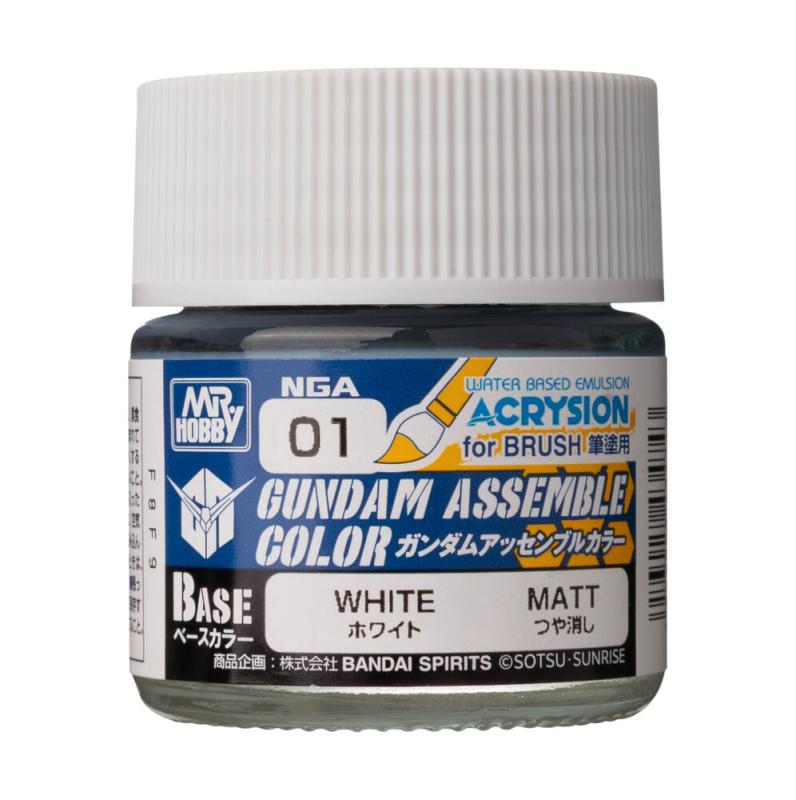 Acrysion Gundam Assemble Color (Base Color) (10 ml) White von Mr. Hobby - Gunze