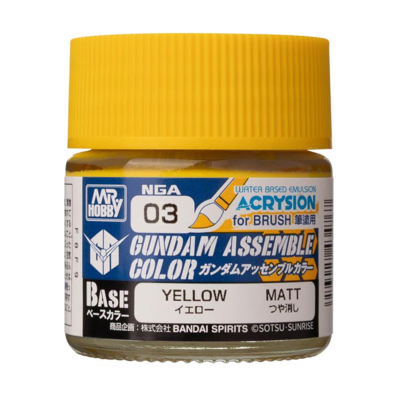 Acrysion Gundam Assemble Color (Base Color) (10 ml) Yellow von Mr. Hobby - Gunze