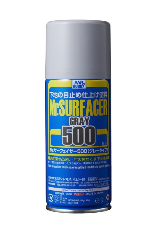 Mr Hobby -Gunze Mr. Surfacer 500 Spray Gray (170 ml) von Mr. Hobby - Gunze
