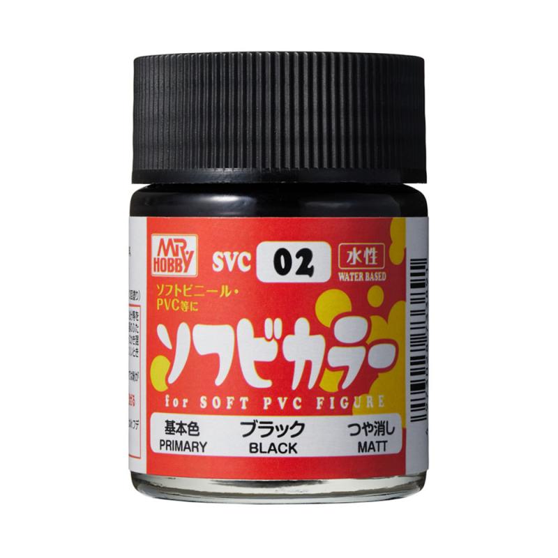 Water-Based SOFUBI Color (18 ml) Black von Mr. Hobby - Gunze