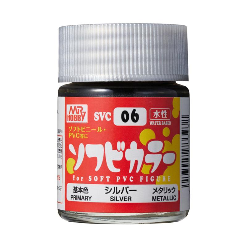 Water-Based SOFUBI Color (18 ml) Silver von Mr. Hobby - Gunze