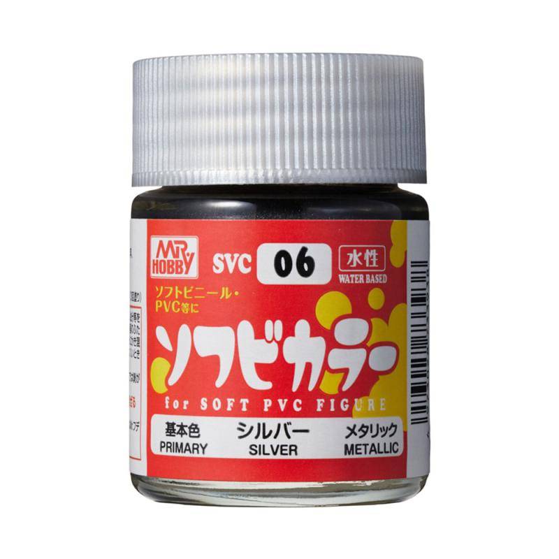 Water-Based SOFUBI Color (18 ml) Silver von Mr. Hobby - Gunze