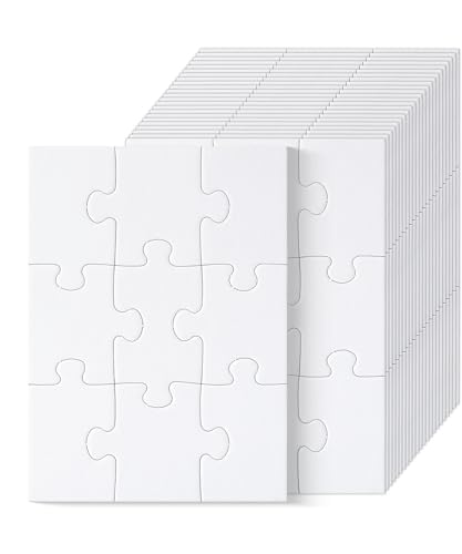 Mr. Pen - Blanko-Puzzle, 24 Stück, 9 Teile/Packung, 14 x 10,2 cm, weißes Puzzle, leere Puzzles zum Zeichnen, alle weißen Puzzle, leere Puzzleteile zum Beschriften, leere Puzzleteile Mr. Pen - Blanko-Puzzle, 24 Stück, 9 Teile/Packung, 14 x 10,2 cm, weißes Puzzle, leere Puzzles zum Zeichnen, alle weißen Puzzle, leere Puzzleteile zum Beschriften, leere Puzzleteile von Mr. Pen