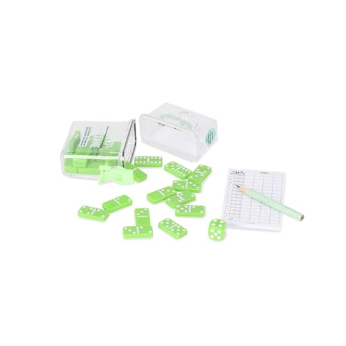 Mr. Wonderful - Mini Domino Spiel - Reisespiel - Spaß überall! - Klassisches Domino Spiel in Mini-Version - Enthält 28 Spielsteine + 1 Bleistift + 1 Punktekarte von Mr. Wonderful