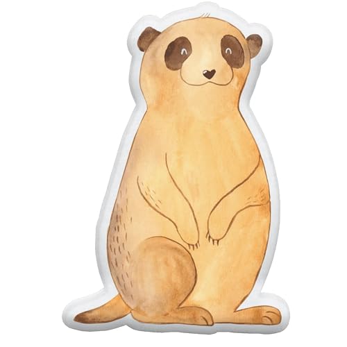 Mr. & Mrs. Panda Kissen Kuscheltier Erdmännchen 70 cm - Geschenk, Wildtiere, Weltreise, Spruch, Afrika, Roadtrip, Tierkissen, Plüschtier von Mr. & Mrs. Panda