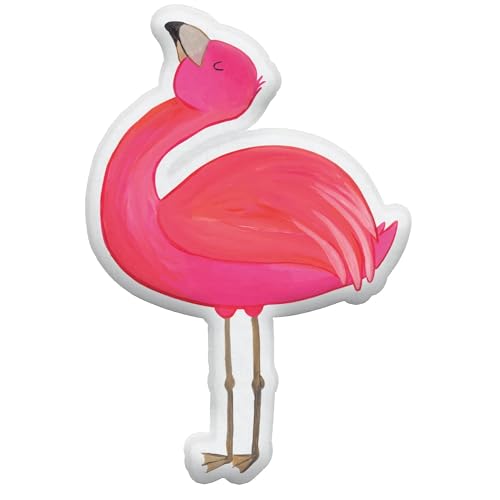 Mr. & Mrs. Panda Kissen Kuscheltier Flamingo Stolz 55 cm - Geschenk, Plüschtier, Selbstakzeptanz, Freundin, Freude, Tierkissen, Selbstliebe, von Mr. & Mrs. Panda