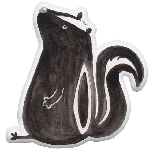 Mr. & Mrs. Panda Kissen Kuscheltier Stinktier Sitzen 70 cm - Geschenk, Büro, Plüschtier, Besserwisser, Tierkissen, Skunk, Wildtier, Stofftier, von Mr. & Mrs. Panda