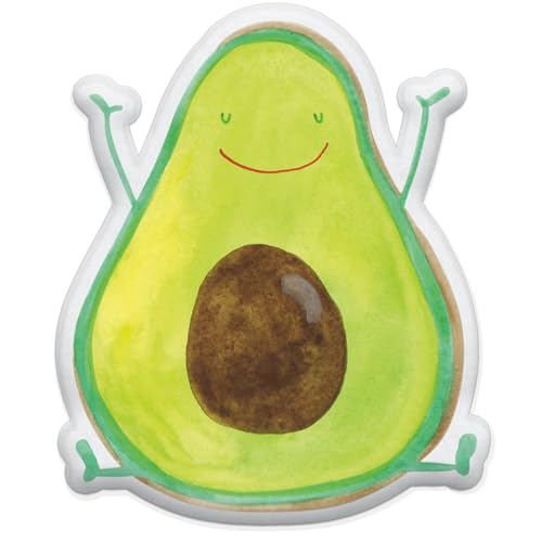 Mr. & Mrs. Panda Personalisiertes Kissen Kuscheltier Avocado Glücklich 35 cm - Personalisierte Geschenke, Chaos, Personalisiertes Kuscheltier, von Mr. & Mrs. Panda