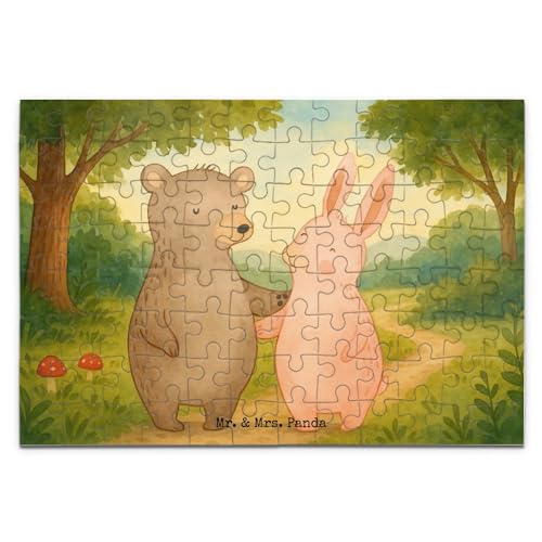 Mr. & Mrs. Panda Puzzle Bär und Hase Umarmen Design 96 Teile - Geschenk, Umarmung, Best Friends, BFF, Liebesgeschenk, Bärchen, Liebe, Beste Freundin, Mr. & Mrs. Panda Puzzle Bär und Hase Umarmen Design 96 Teile - Geschenk, Umarmung, Best Friends, BFF, Liebesgeschenk, Bärchen, Liebe, Beste Freundin, von Mr. & Mrs. Panda