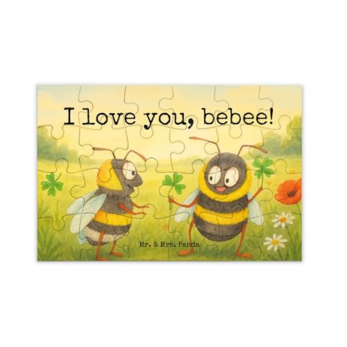 Mr. & Mrs. Panda Puzzle Bienen Paar Design 24 Teile - Geschenk, Heiraten, Valentinstag, Freundin, Hochzeitstag, Liebe, Freund, für Ehemann, Verlobung Mr. & Mrs. Panda Puzzle Bienen Paar Design 24 Teile - Geschenk, Heiraten, Valentinstag, Freundin, Hochzeitstag, Liebe, Freund, für Ehemann, Verlobung von Mr. & Mrs. Panda