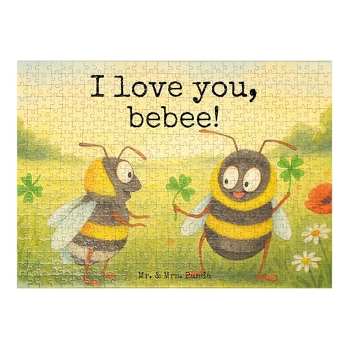 Mr. & Mrs. Panda Puzzle Bienen Paar Design 551 Teile - Geschenk, Jahrestag, verliebte Schildkröten, Heiraten, Liebe, Heiratsantrag, Valentinstag, Mr. & Mrs. Panda Puzzle Bienen Paar Design 551 Teile - Geschenk, Jahrestag, verliebte Schildkröten, Heiraten, Liebe, Heiratsantrag, Valentinstag, von Mr. & Mrs. Panda