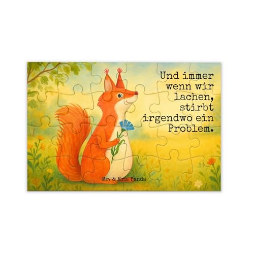 Mr. & Mrs. Panda Puzzle Eichhörnchen Blume Design 24 Teile - Geschenk, Motivation Sprüche, Tiere, Gute Laune, Lachen, Tiermotive, Spruch positiv, Mr. & Mrs. Panda Puzzle Eichhörnchen Blume Design 24 Teile - Geschenk, Motivation Sprüche, Tiere, Gute Laune, Lachen, Tiermotive, Spruch positiv, von Mr. & Mrs. Panda