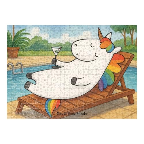 Mr. & Mrs. Panda Puzzle Einhorn Cocktail Design 551 Teile - Geschenk, Rum, Unicorn, Einhorn Deko, Einhörner, Sekt Mr. & Mrs. Panda Puzzle Einhorn Cocktail Design 551 Teile - Geschenk, Rum, Unicorn, Einhorn Deko, Einhörner, Sekt von Mr. & Mrs. Panda