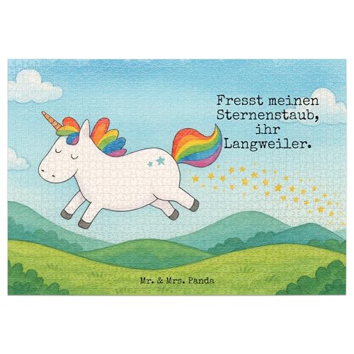 Mr. & Mrs. Panda Puzzle Einhorn Happy Design 1500 Teile - Geschenk, Spaß, spannend, Unicorn, Freude, witzig, Einhorn Deko, Einhörner Mr. & Mrs. Panda Puzzle Einhorn Happy Design 1500 Teile - Geschenk, Spaß, spannend, Unicorn, Freude, witzig, Einhorn Deko, Einhörner von Mr. & Mrs. Panda