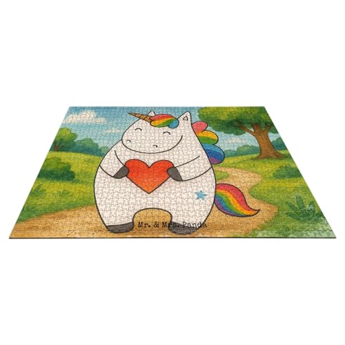 Mr. & Mrs. Panda Puzzle Einhorn Herz Design 1500 Teile - Geschenk, Einhorn Deko, Freundin, Anders, bunt, Einhörner, Unicorn Mr. & Mrs. Panda Puzzle Einhorn Herz Design 1500 Teile - Geschenk, Einhorn Deko, Freundin, Anders, bunt, Einhörner, Unicorn von Mr. & Mrs. Panda
