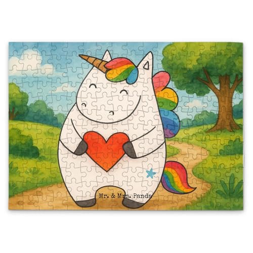 Mr. & Mrs. Panda Puzzle Einhorn Herz Design 192 Teile - Geschenk, Einhörner, lustig, Unicorn, böse, witzig, Einhorn Deko Mr. & Mrs. Panda Puzzle Einhorn Herz Design 192 Teile - Geschenk, Einhörner, lustig, Unicorn, böse, witzig, Einhorn Deko von Mr. & Mrs. Panda