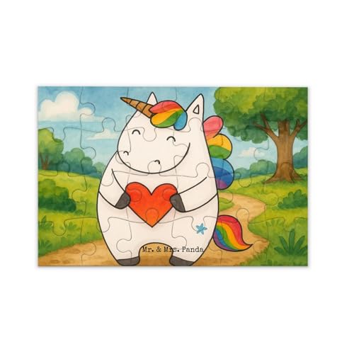 Mr. & Mrs. Panda Puzzle Einhorn Herz Design 24 Teile - Geschenk, Einhörner, witzig, Anders, Unicorn, Einhorn Deko Mr. & Mrs. Panda Puzzle Einhorn Herz Design 24 Teile - Geschenk, Einhörner, witzig, Anders, Unicorn, Einhorn Deko von Mr. & Mrs. Panda