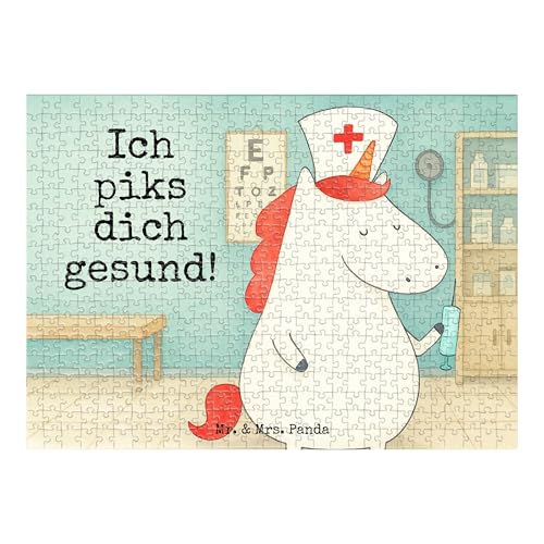 Mr. & Mrs. Panda Puzzle Einhorn Krankenschwester Design 551 Teile - Geschenk, Krankenschwester Geschenk, Einhorn Deko, Krankenschwester Dankeschön, Mr. & Mrs. Panda Puzzle Einhorn Krankenschwester Design 551 Teile - Geschenk, Krankenschwester Geschenk, Einhorn Deko, Krankenschwester Dankeschön, von Mr. & Mrs. Panda